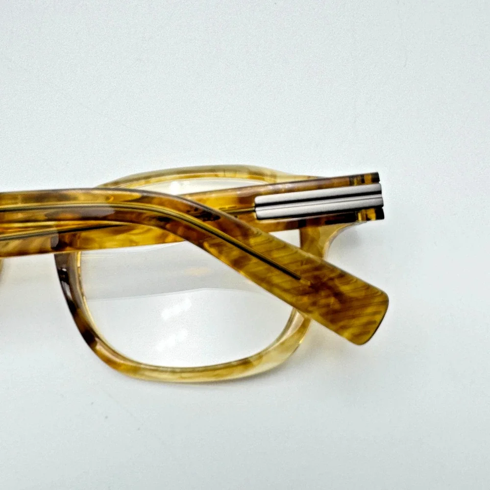 Ermenegildo Zegna Eyeglasses Frames EZ5293 047 Light Brown 49-21-145 Authentic